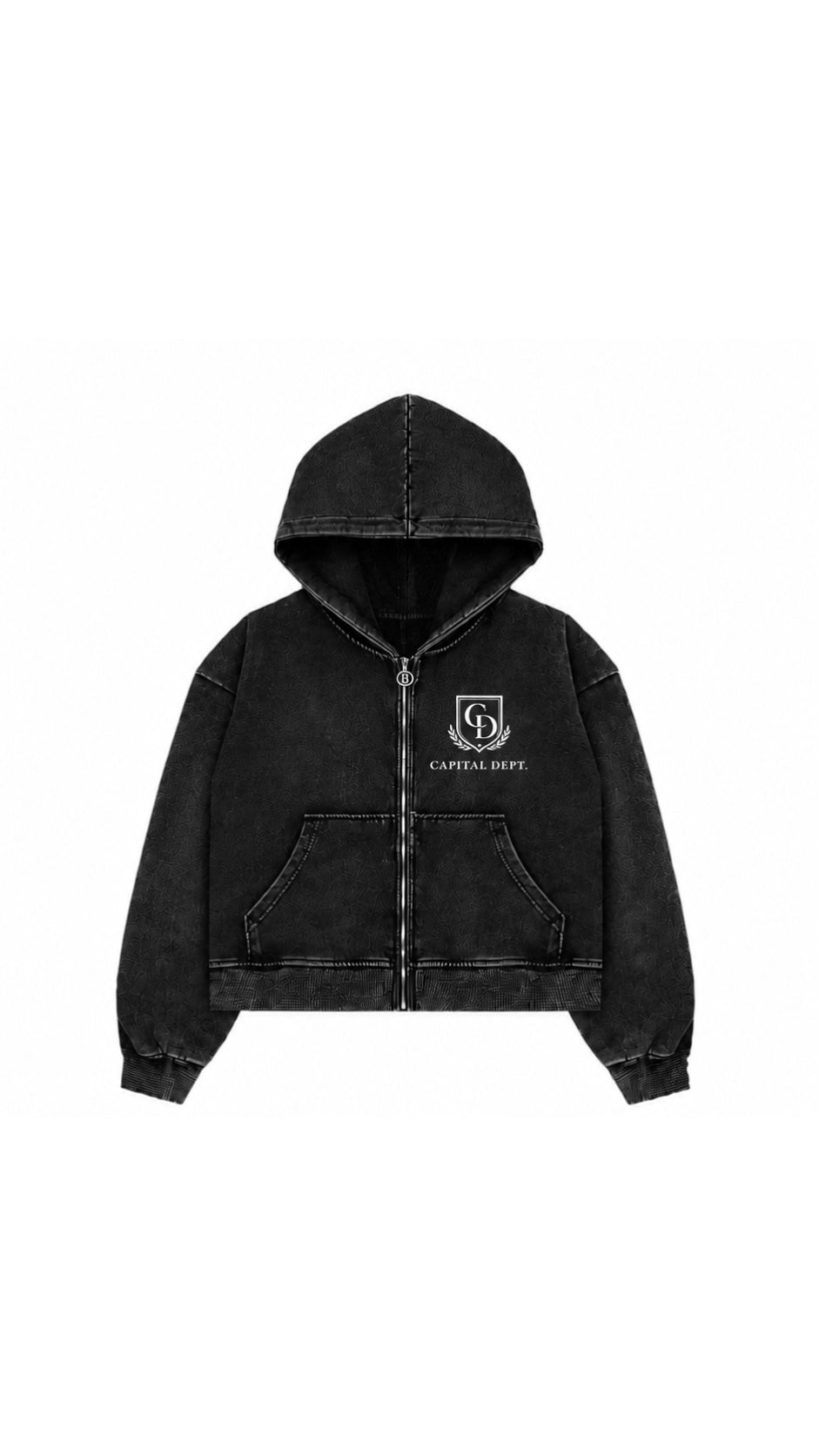 Capital Dept Black Zip Up